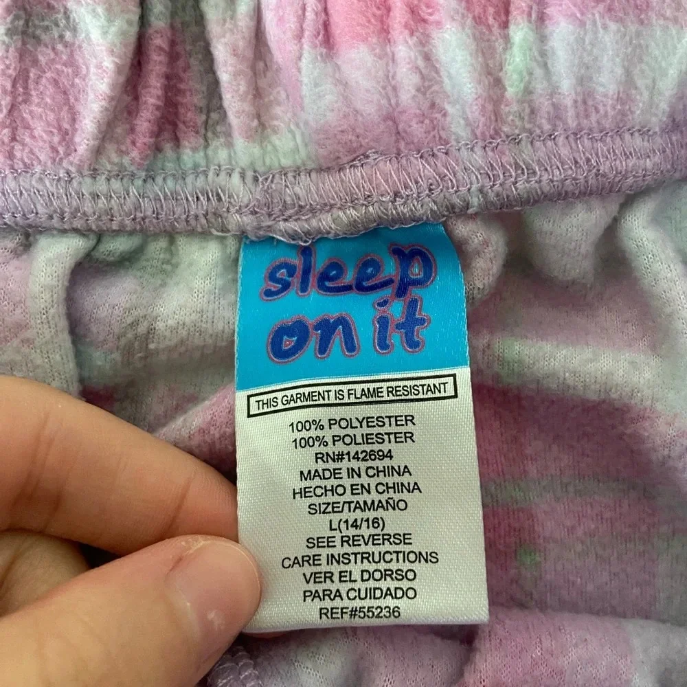 Sleep On It girl’s soft jogger pajama pants — XL‎